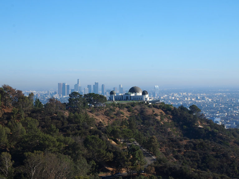 Griffith Observatory et arrière plan Downtown Los Angeles