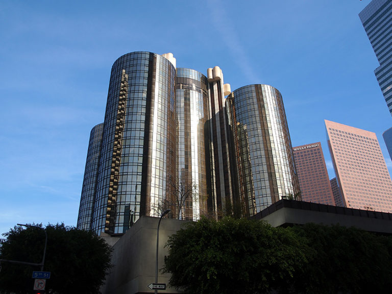 extérieur de l'hôtel Westin Bonaventure à downtown Los Angeles