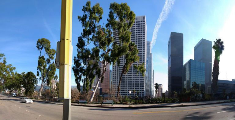 vue de downtown Los Angeles depuis Los Angeles Studios