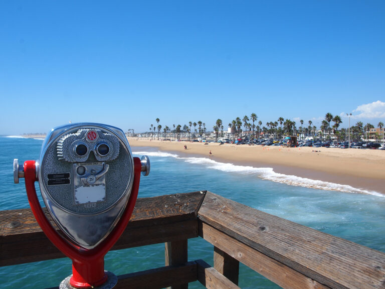 Vue depuis la jetée de Newport Beach