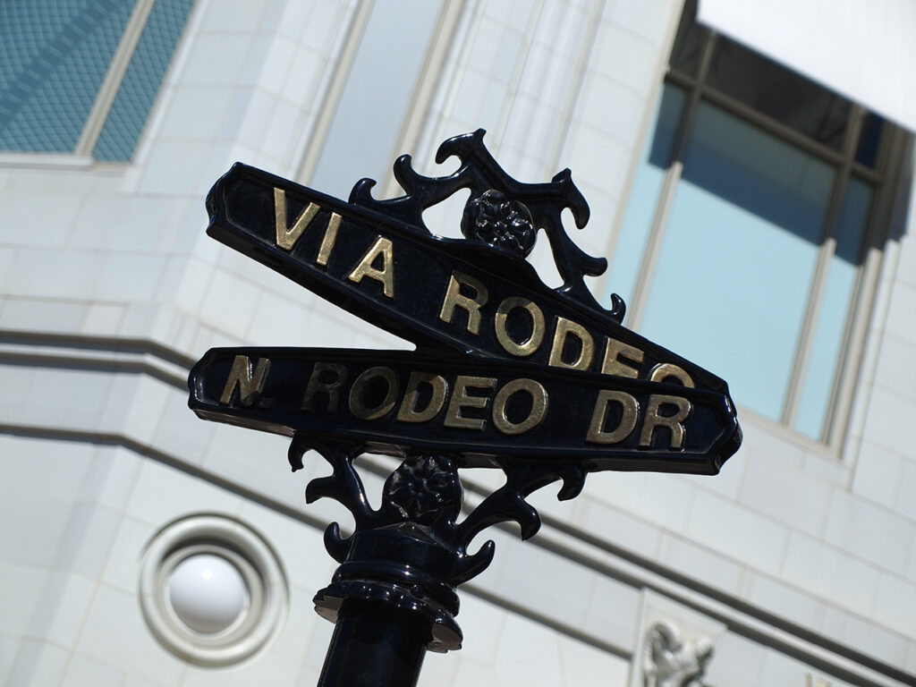 Panneau Rodeo drive à Beverly Hills